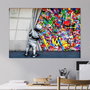 Wallity Pintura Decorativa de Vidrio Templado 70 x 100 cm Multicolor